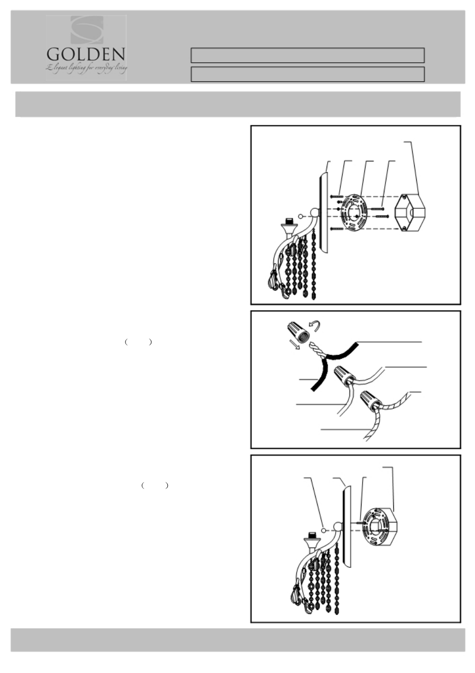 Golden Lighting 9903-BA1 User Manual | 3 pages