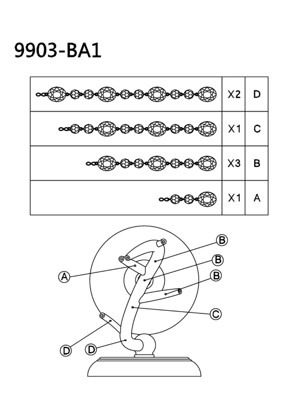 Golden Lighting 9903-BA1 User Manual | Page 3 / 3