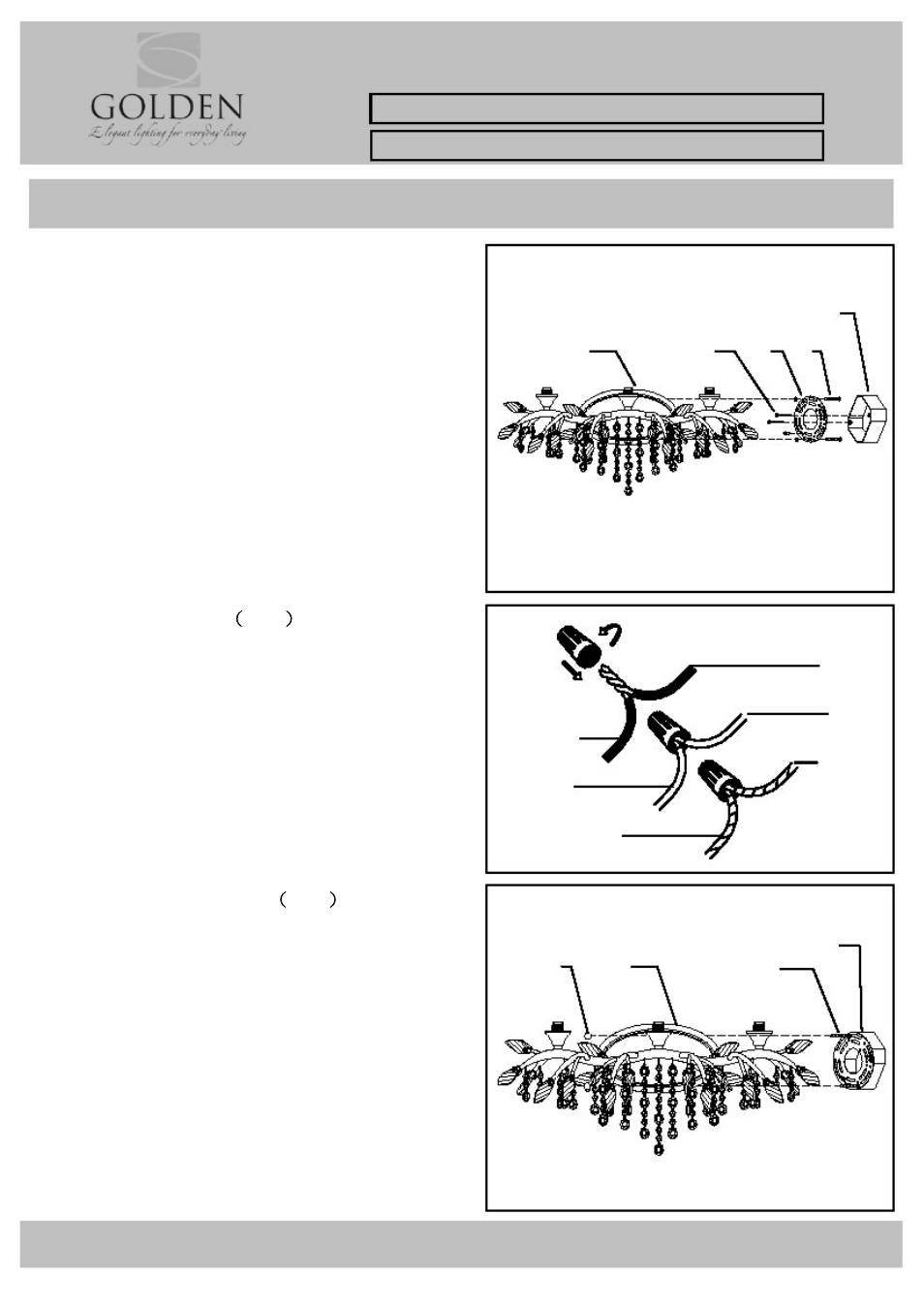 Golden Lighting 9903-BA3 User Manual | 3 pages