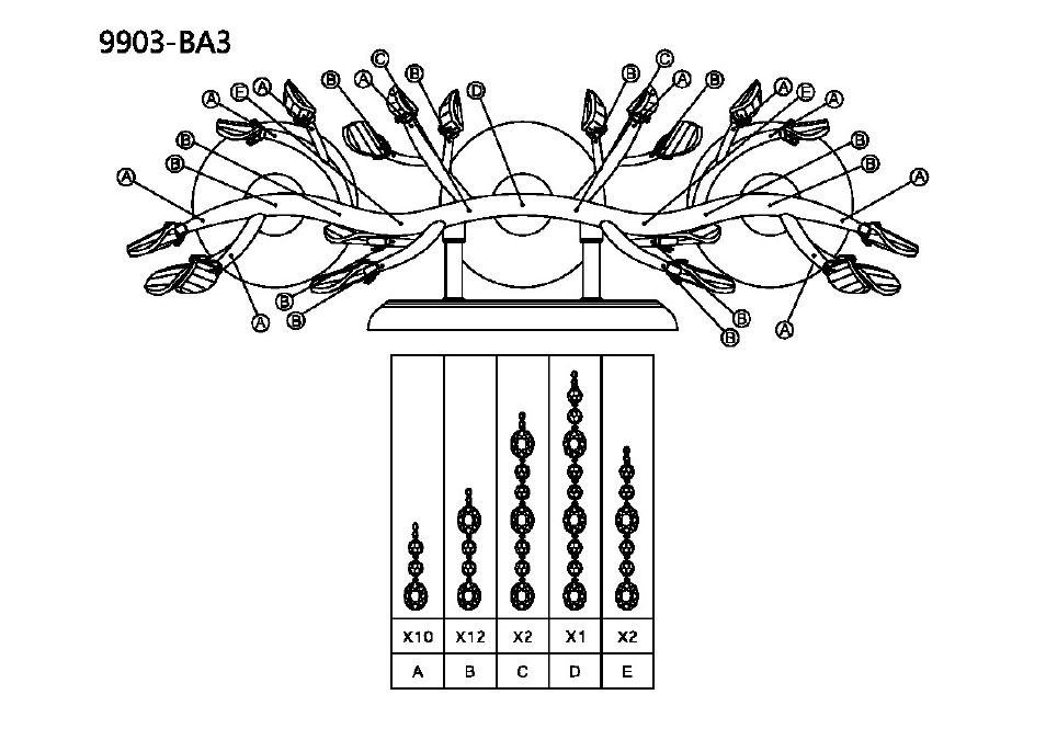 Golden Lighting 9903-BA3 User Manual | Page 3 / 3
