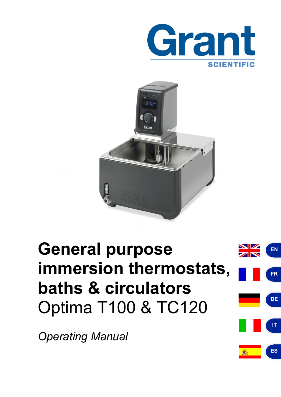 Grant Instruments TC120 Operating Manual User Manual | 124 pages