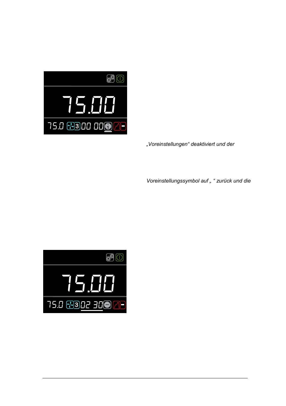 Aktivieren einer voreinstellung, Ausführen des timers | Grant Instruments TXF200 Operating Manual User Manual | Page 102 / 214