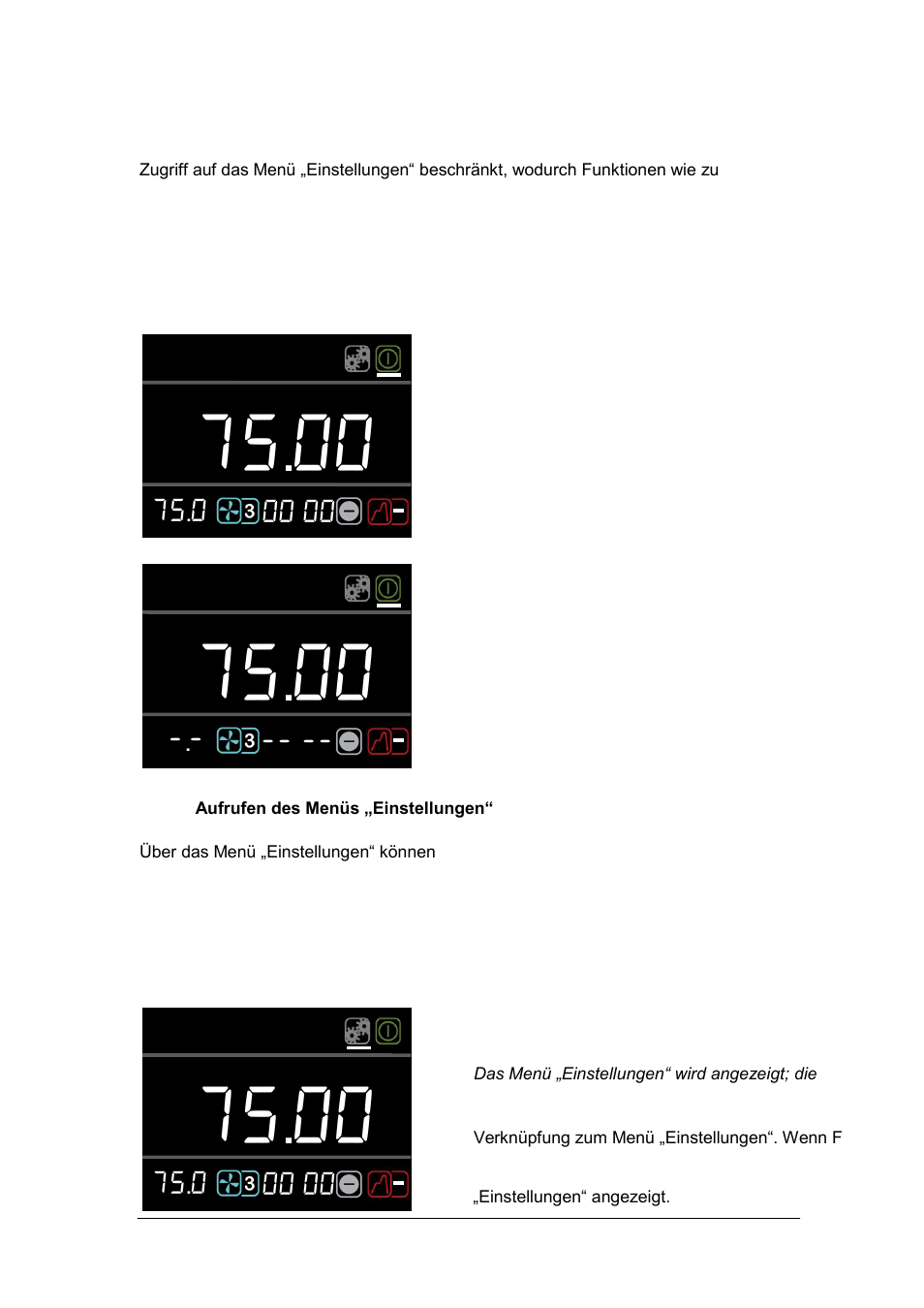 Aktivieren des standby-modus, Aufrufen des menüs „einstellungen | Grant Instruments TXF200 Operating Manual User Manual | Page 104 / 214
