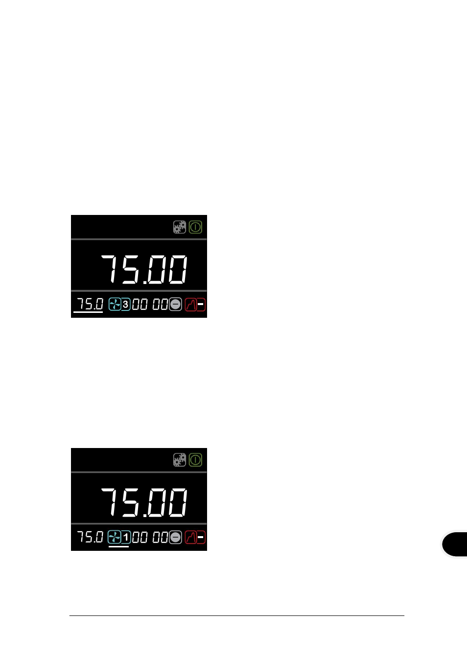 Descrizione dell'interfaccia utente e dei comandi, Impostazione della temperatura di controllo | Grant Instruments TXF200 Operating Manual User Manual | Page 143 / 214
