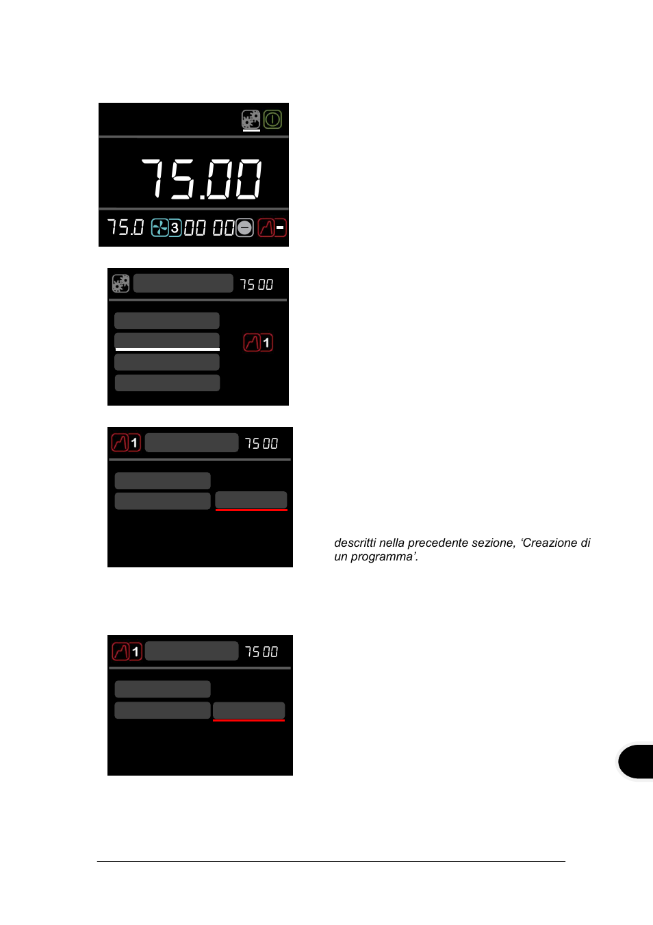 Modifica di un programma (solo txf200) | Grant Instruments TXF200 Operating Manual User Manual | Page 151 / 214