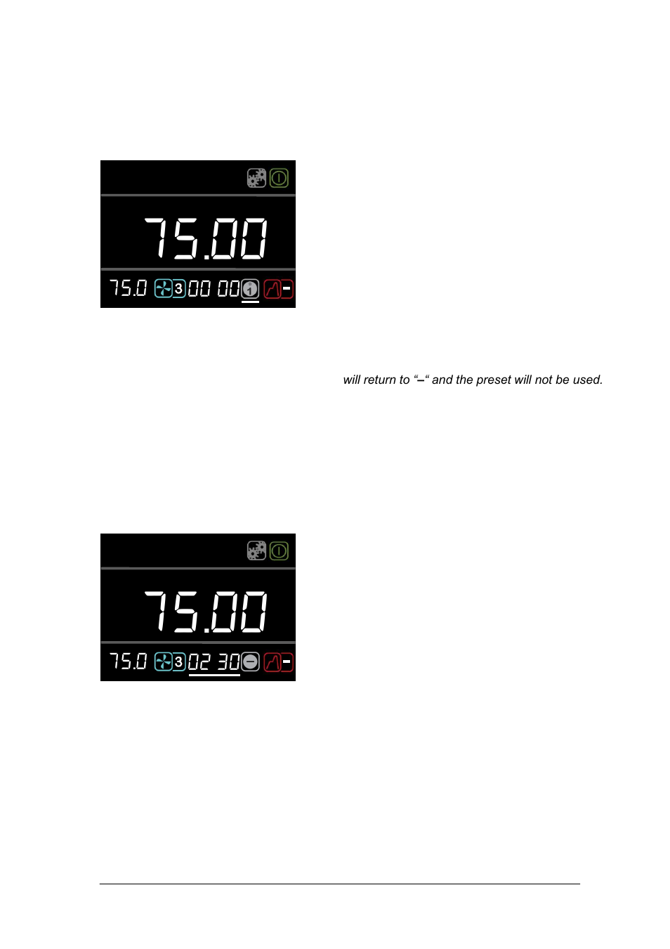 Running a bath preset, Running a countdown timer | Grant Instruments TXF200 Operating Manual User Manual | Page 18 / 214