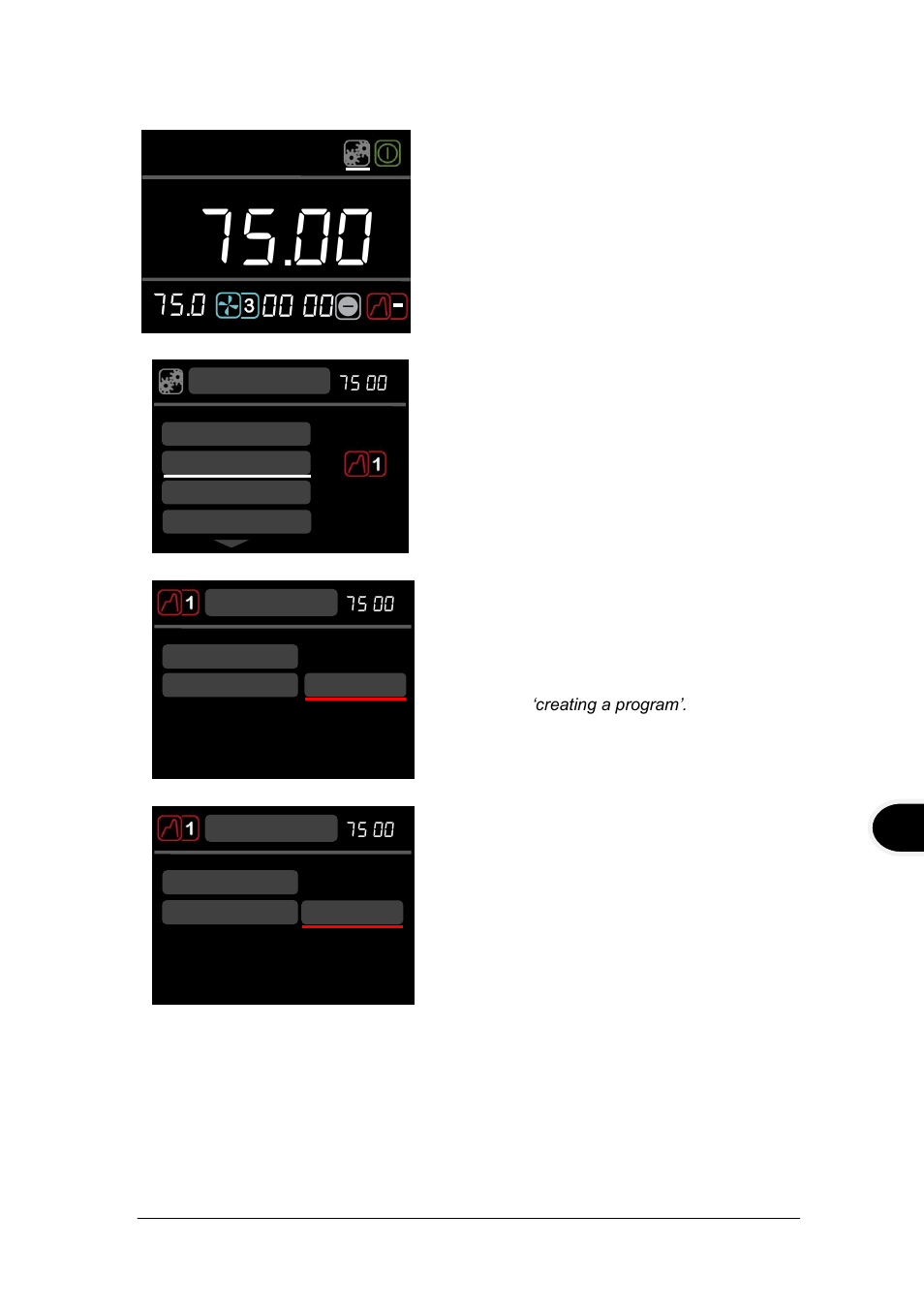 Editing a program (txf200 only) | Grant Instruments TXF200 Operating Manual User Manual | Page 25 / 214