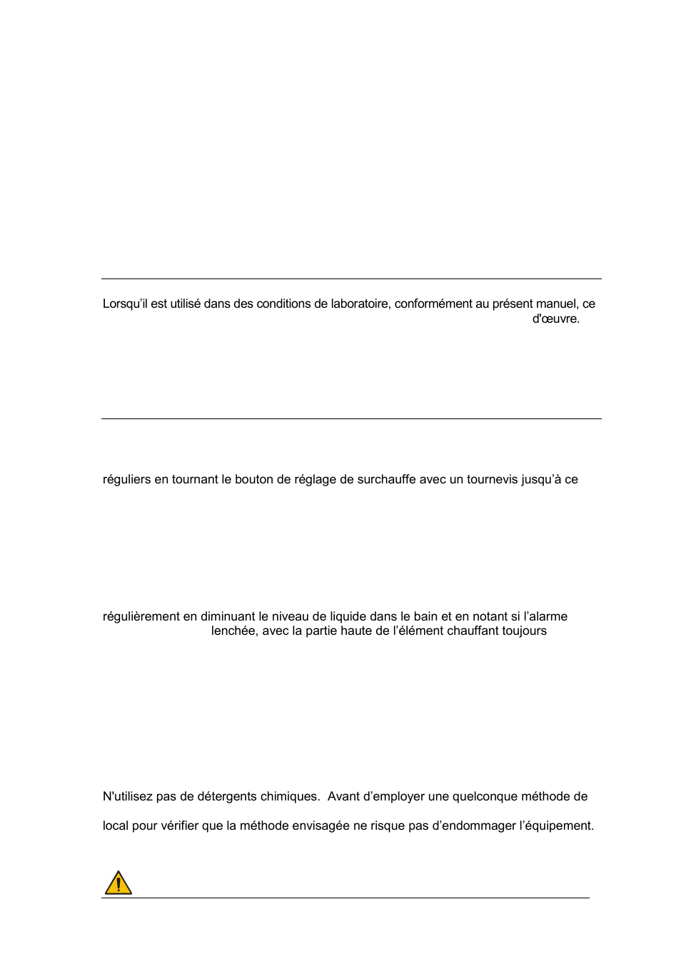 Comment éviter les algues et les bactéries, Garantie, Entretien et réparation | Entretien systématique, Nettoyage, 0 garantie, 0 entretien et réparation | Grant Instruments TXF200 Operating Manual User Manual | Page 80 / 214