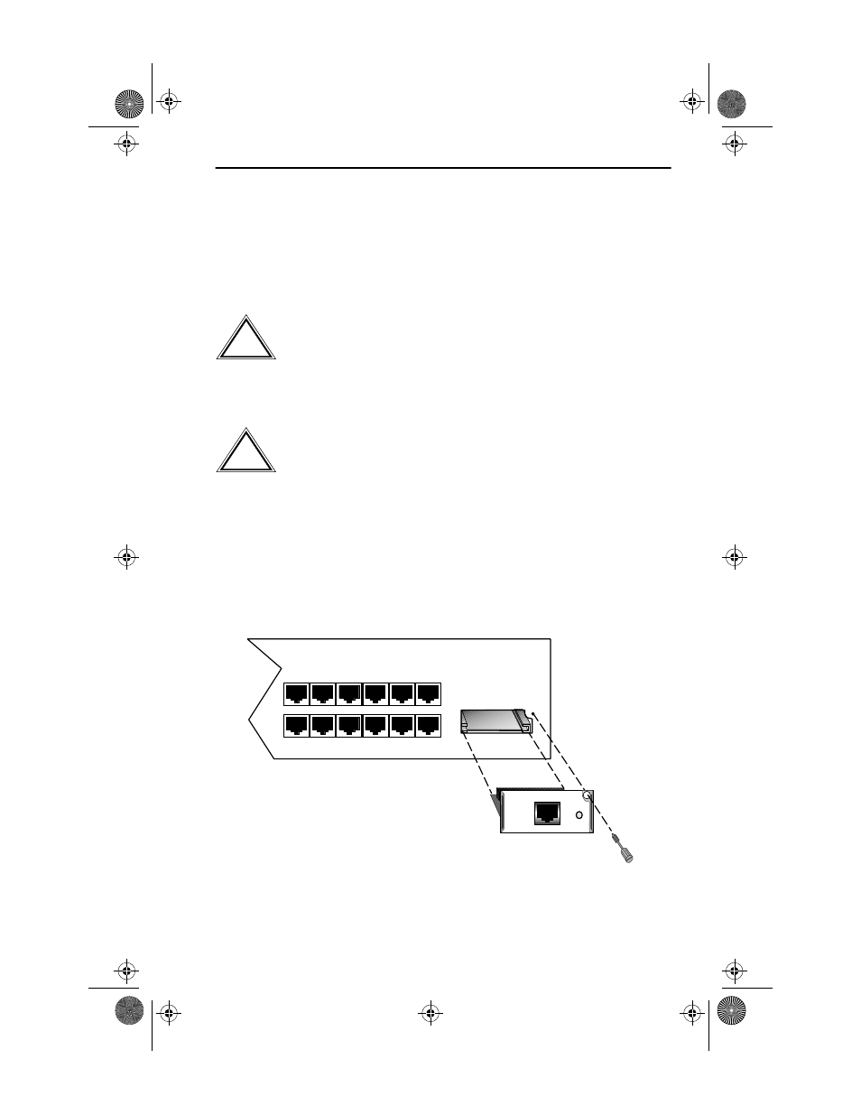 6 installing the epim-100tx or the epim-100fx, Installing the epim-100tx or the epim-100fx -9 | Cabletron Systems SEHI100TX- User Manual | Page 31 / 75