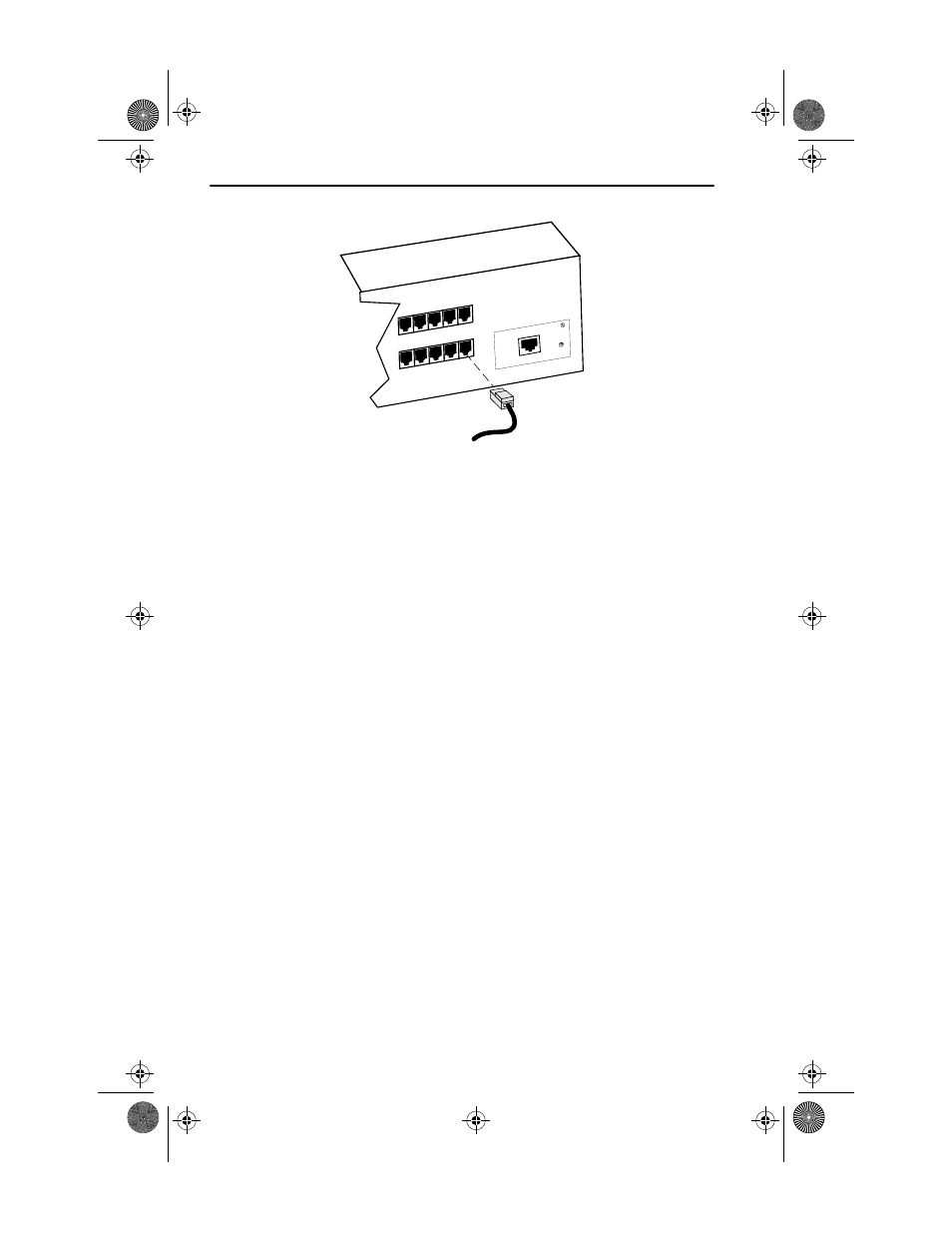 2 connecting a utp segment to an epim-100tx, Connecting a utp segment to an epim-100tx -2, Section 5.1.2 | Desired network port on the sehi. see figure 5-1 | Cabletron Systems SEHI100TX- User Manual | Page 33 / 75