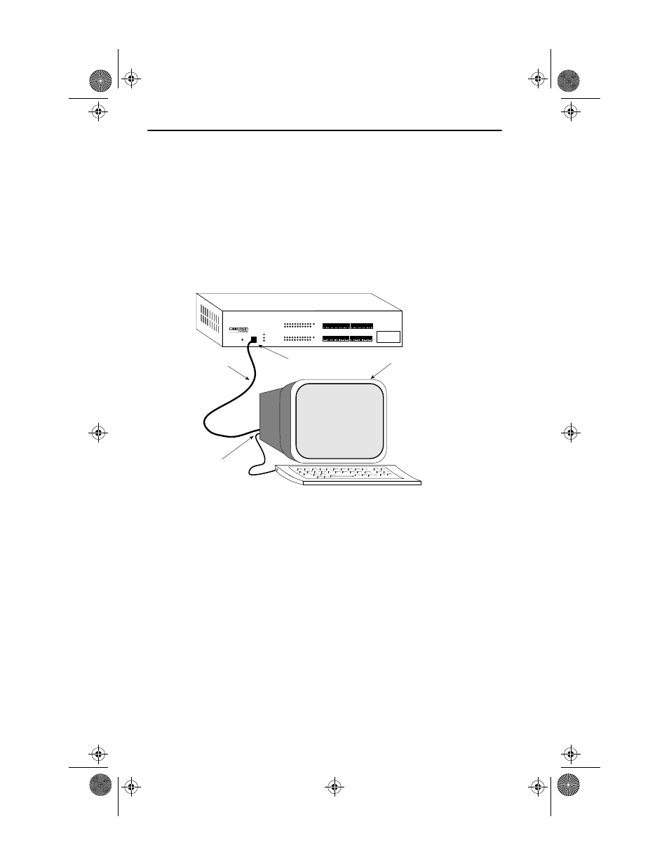 Figure 7-1 management terminal connection | Cabletron Systems SEHI100TX- User Manual | Page 45 / 75