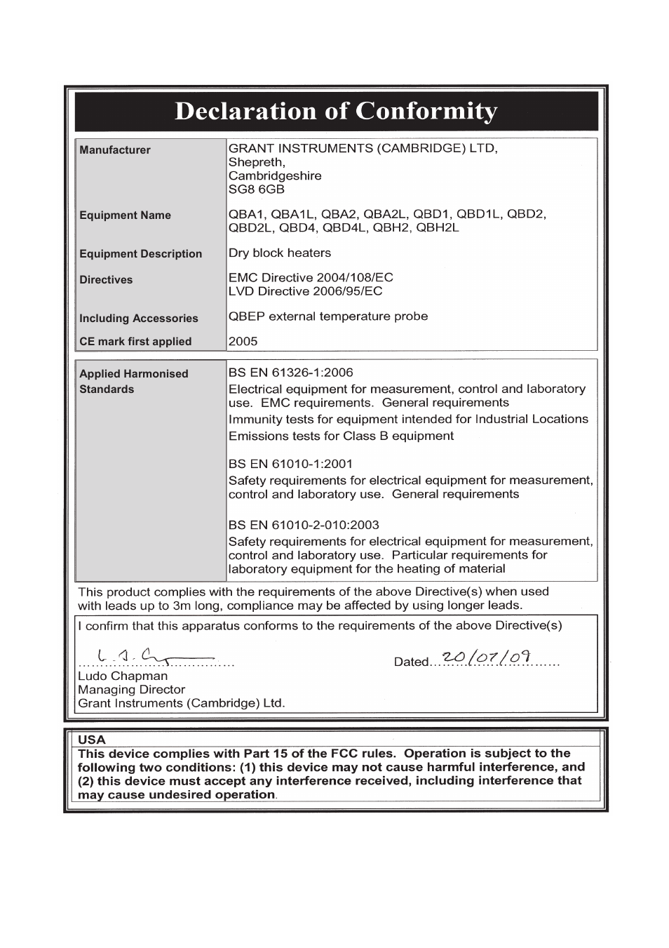 Grant Instruments QBH User Manual | Page 83 / 84