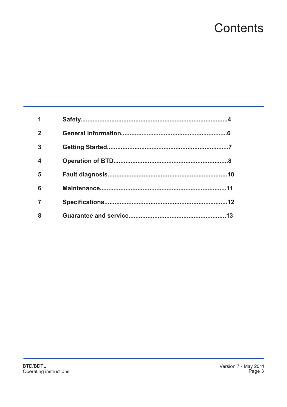 Grant Instruments BTDL User Manual | Page 3 / 16
