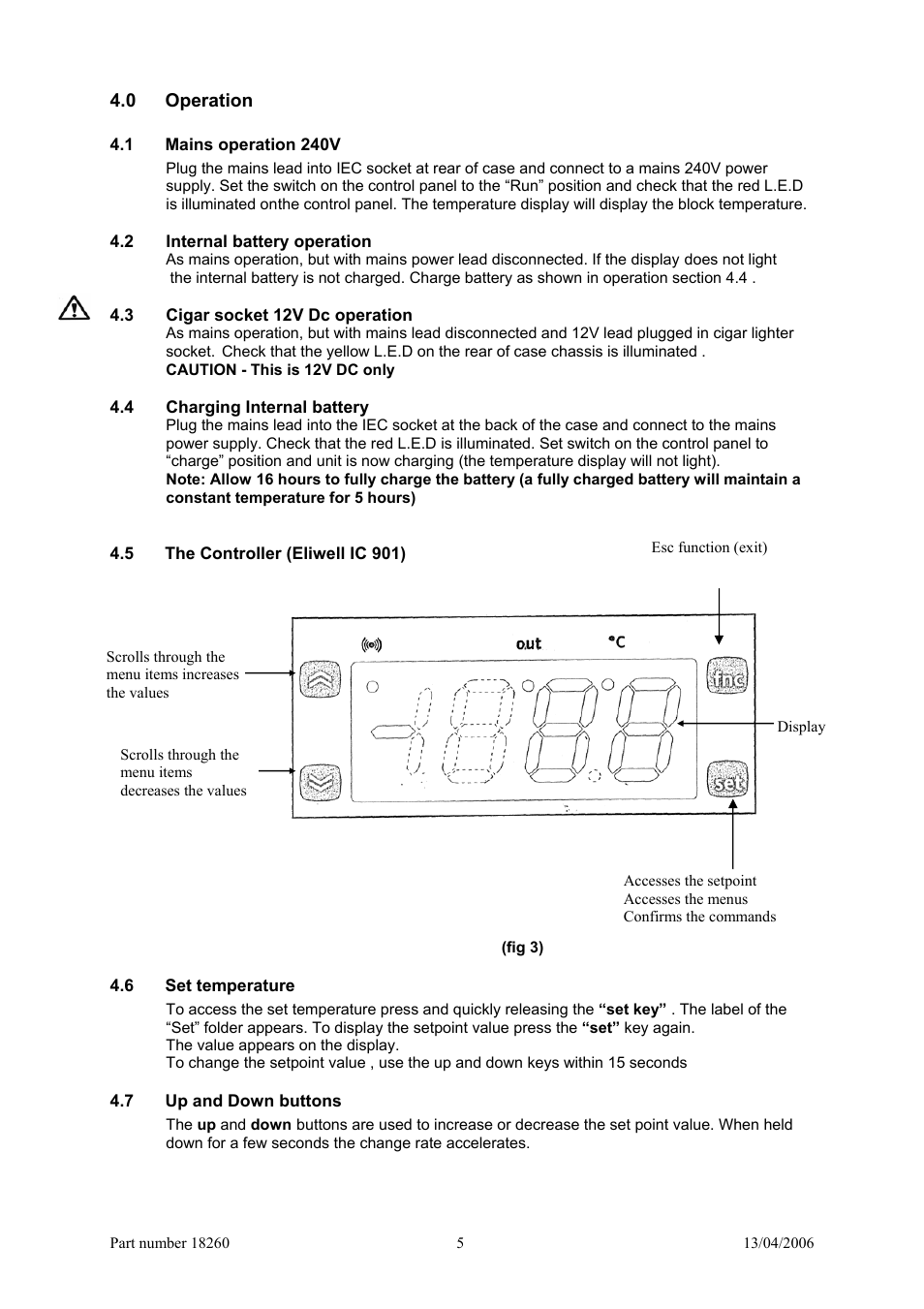 Grant Instruments Transportable Incubator User Manual | Page 5 / 8