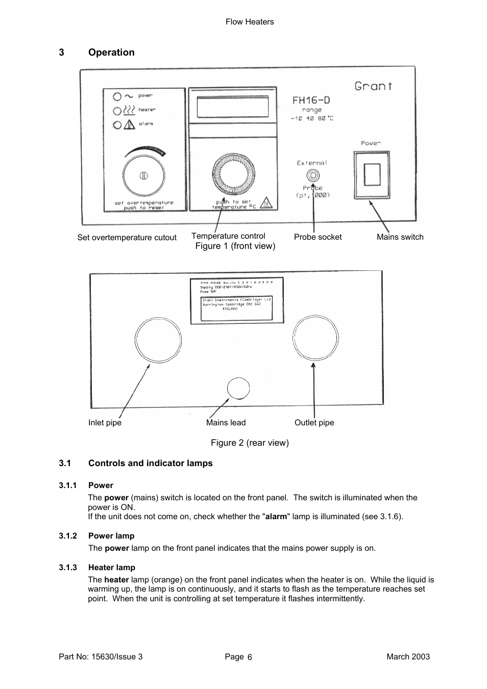 Grant Instruments FH16-D User Manual | Page 6 / 13