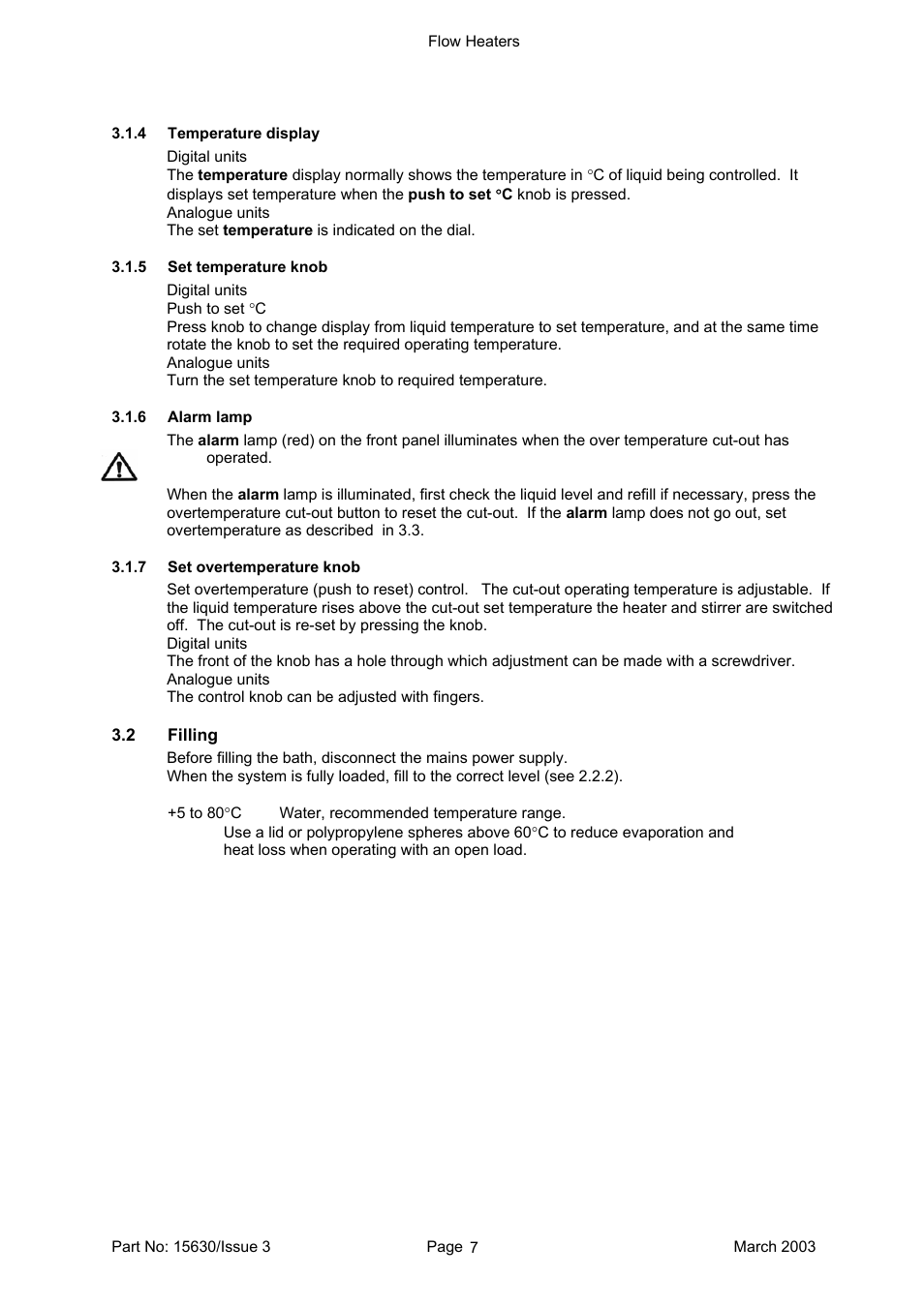 Grant Instruments FH16-D User Manual | Page 7 / 13