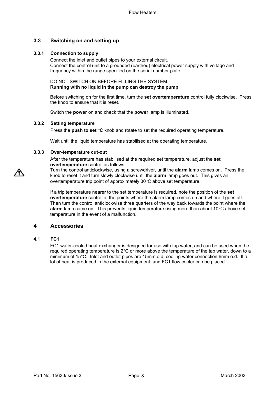Grant Instruments FH16-D User Manual | Page 8 / 13