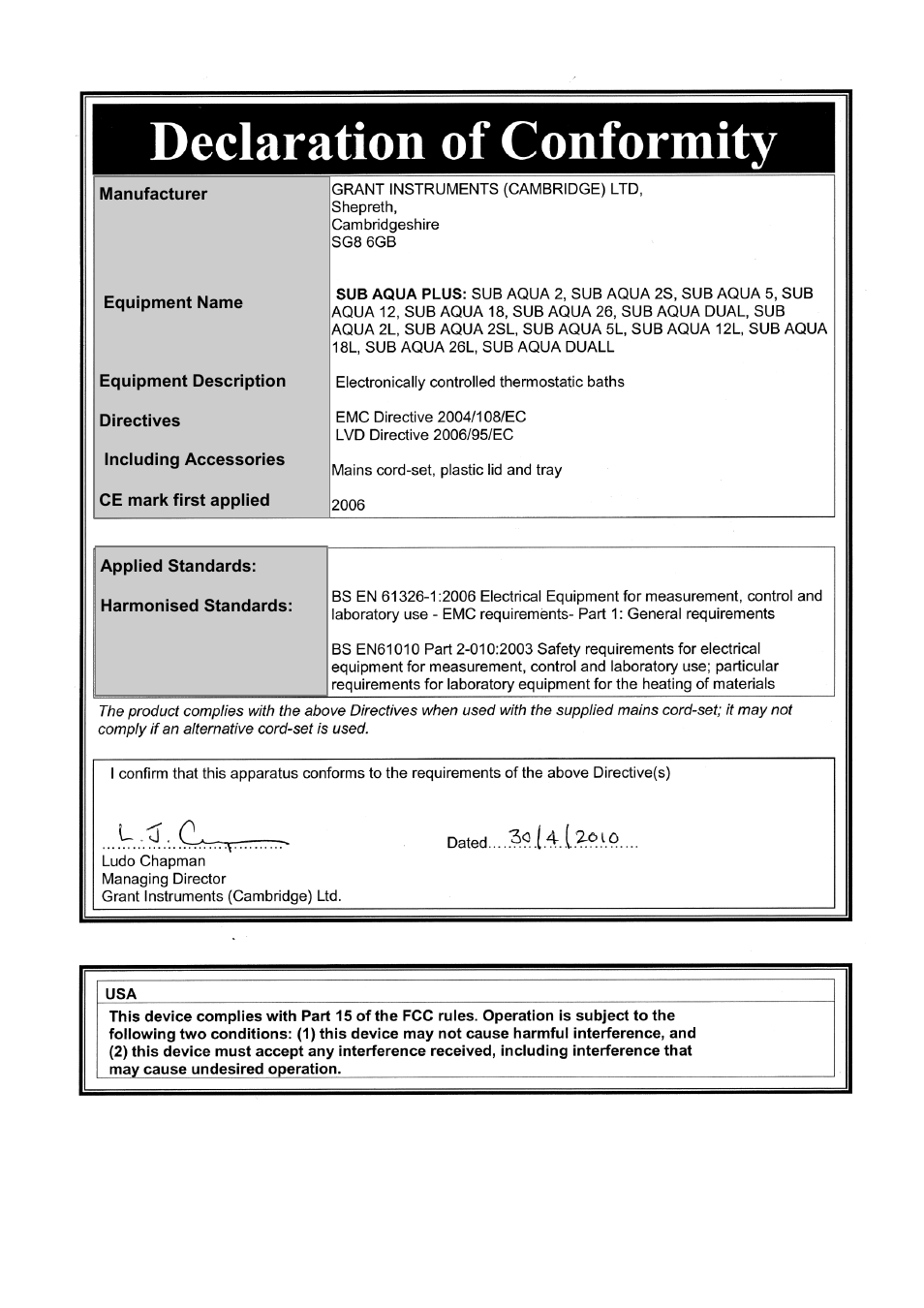 Grant Instruments SBB Aqua Plus User Manual | Page 102 / 104