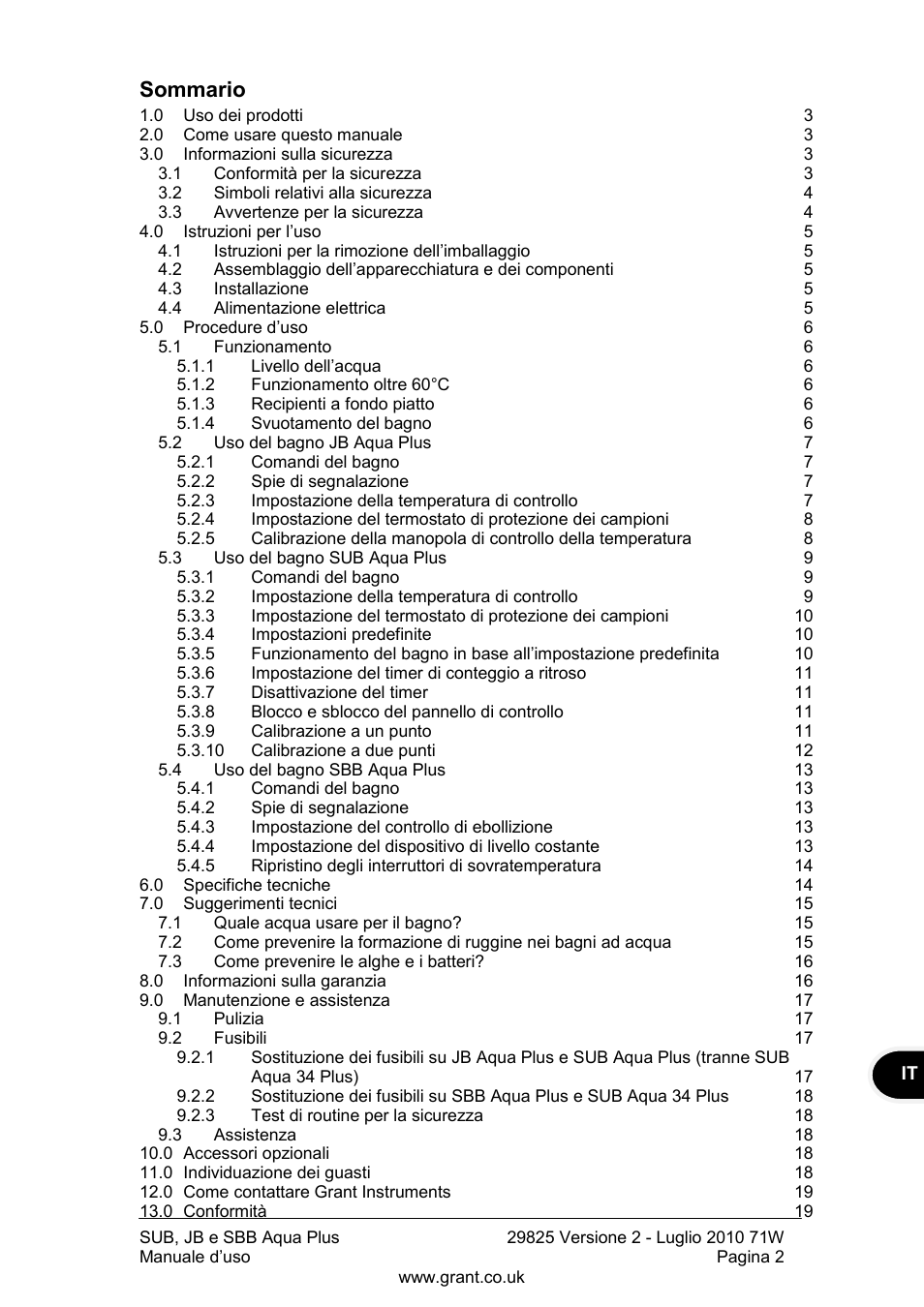 Grant Instruments SBB Aqua Plus User Manual | Page 63 / 104