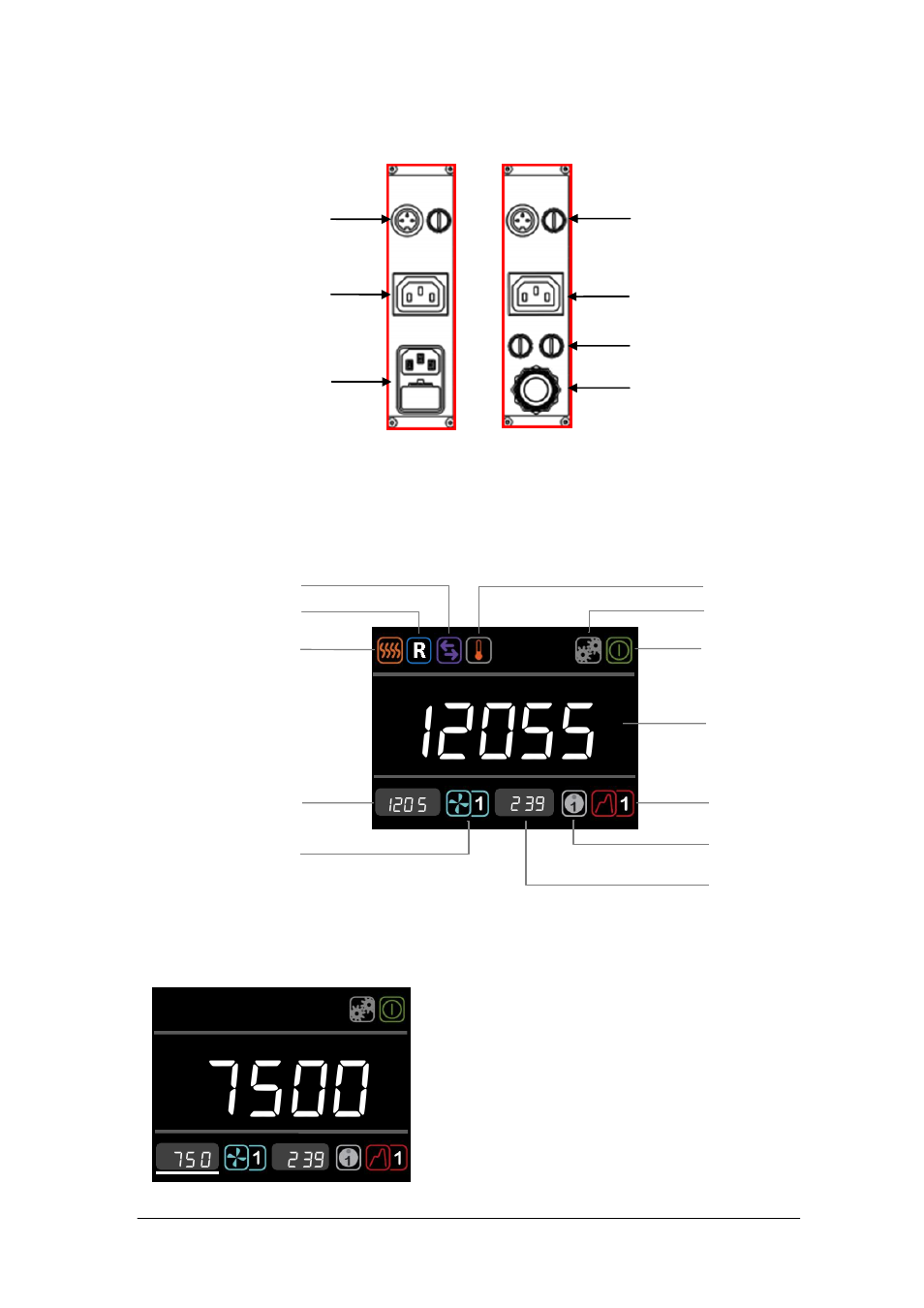 Product description, refrigeration, rear panels, Display. explanation of home screen icons, Setting the control temperature | Grant Instruments LTC4 User Manual | Page 16 / 44