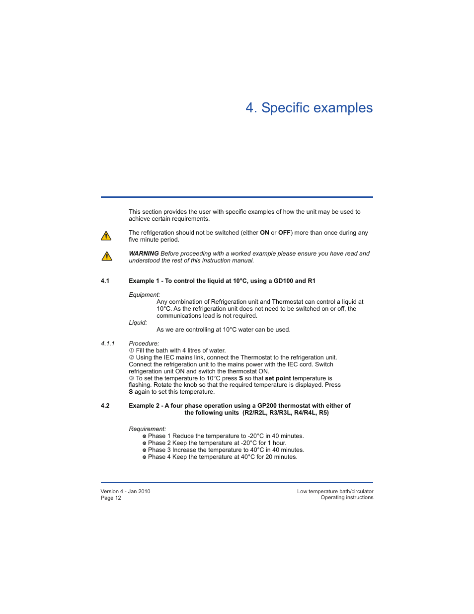 Specific examples | Grant Instruments TXF200 R User Manual | Page 12 / 24