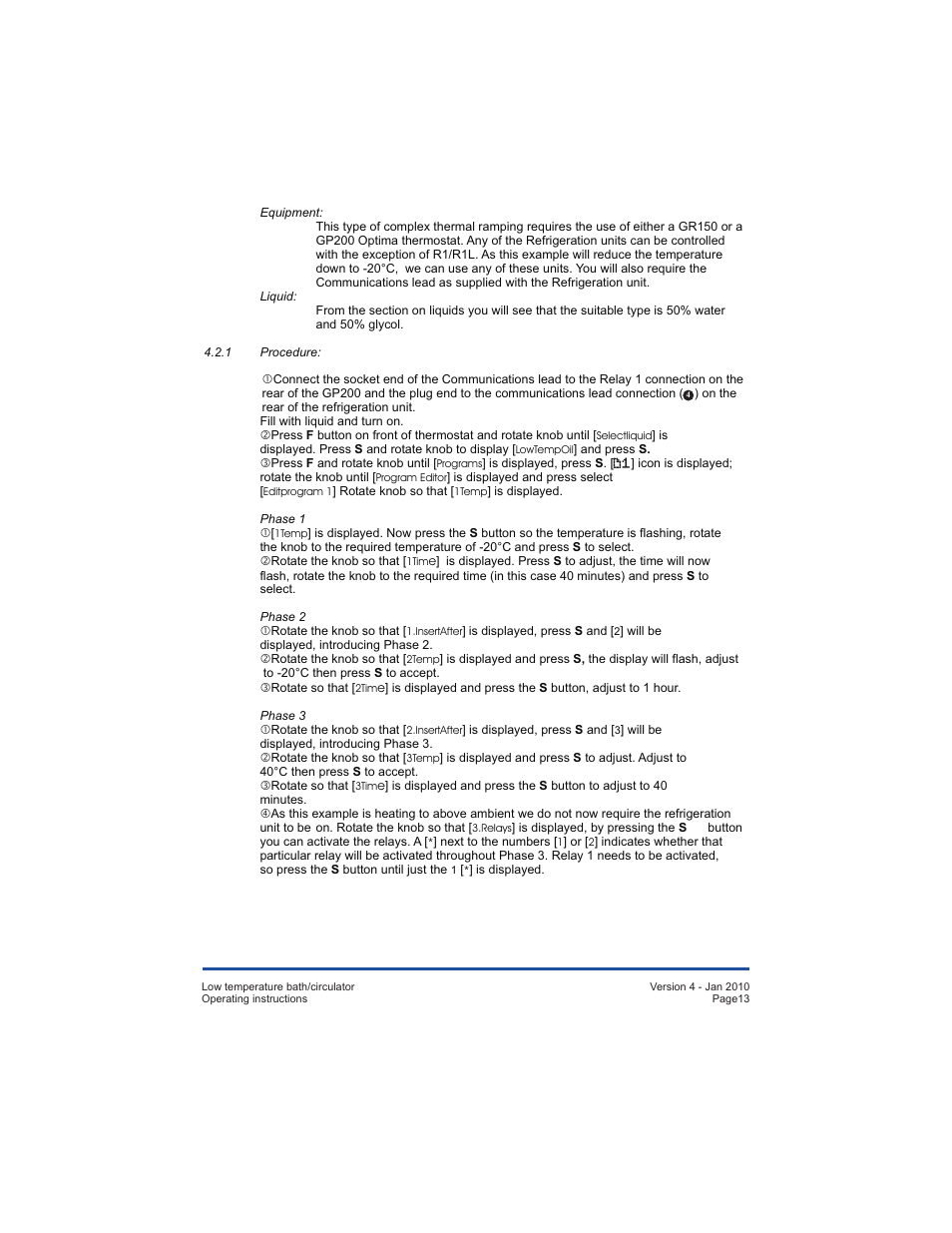 Grant Instruments TXF200 R User Manual | Page 13 / 24
