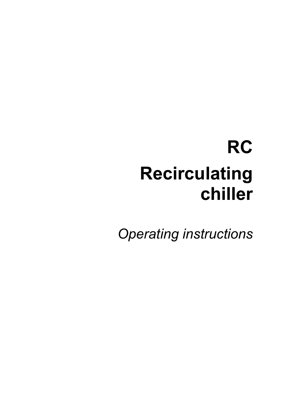 Grant Instruments RC User Manual | 16 pages