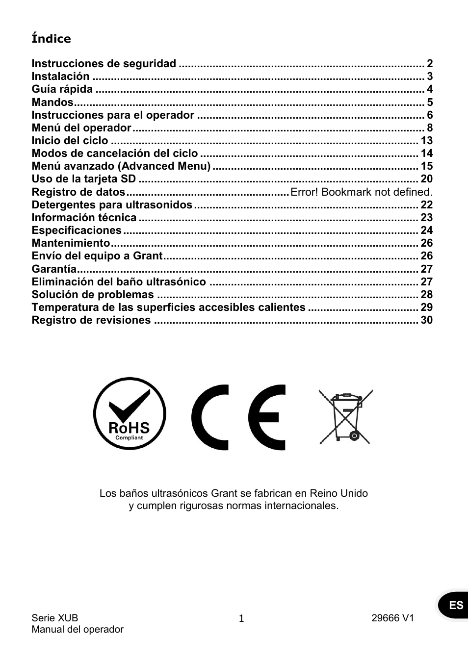 Grant Instruments XUB Series User Manual | Page 125 / 156