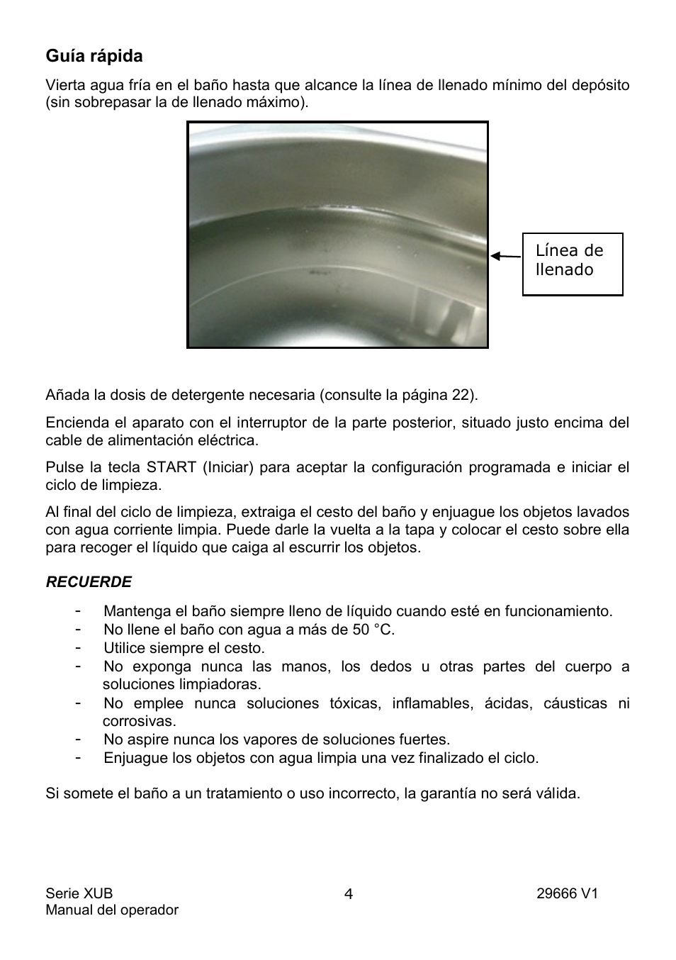 Guía rápida | Grant Instruments XUB Series User Manual | Page 128 / 156