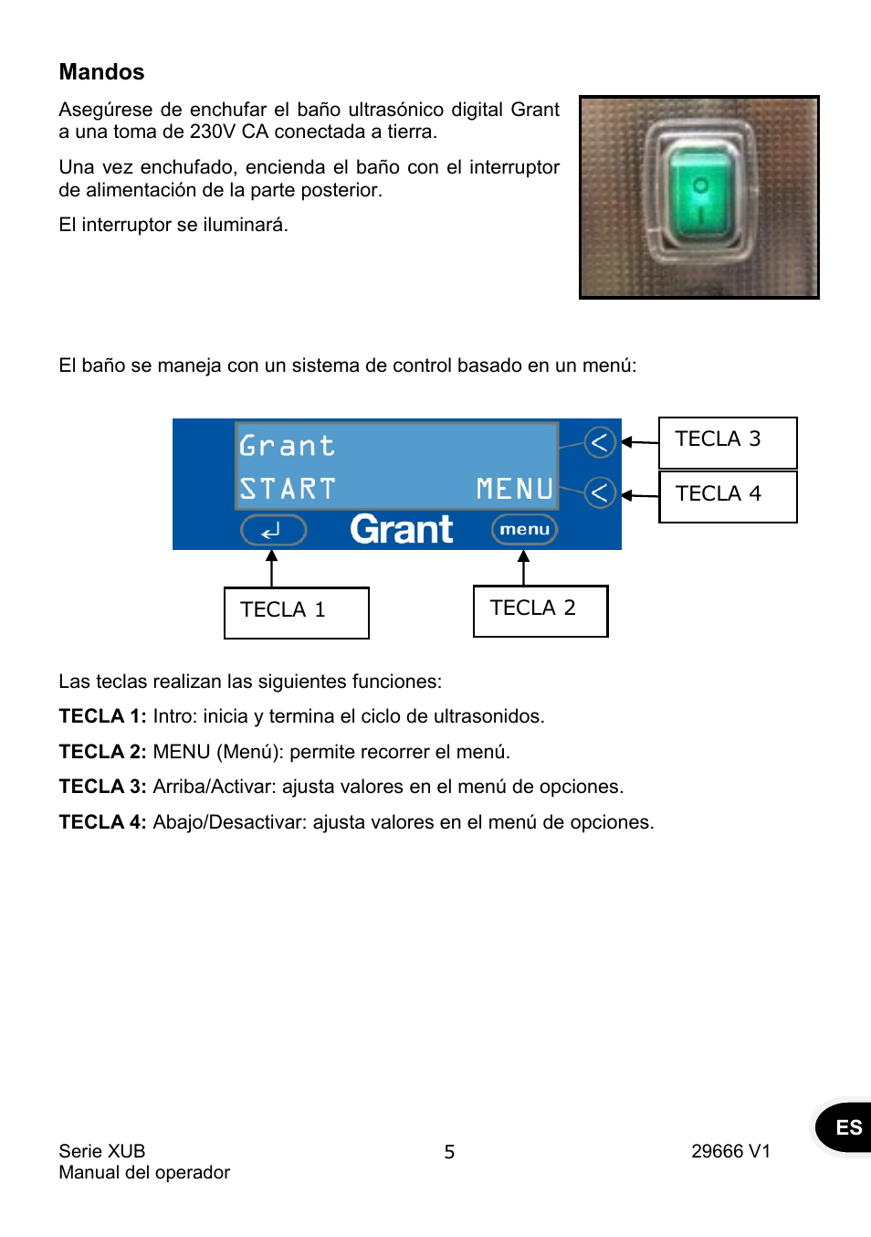 Mandos | Grant Instruments XUB Series User Manual | Page 129 / 156