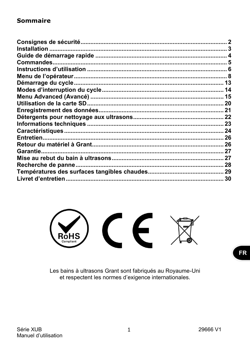 Grant Instruments XUB Series User Manual | Page 35 / 156