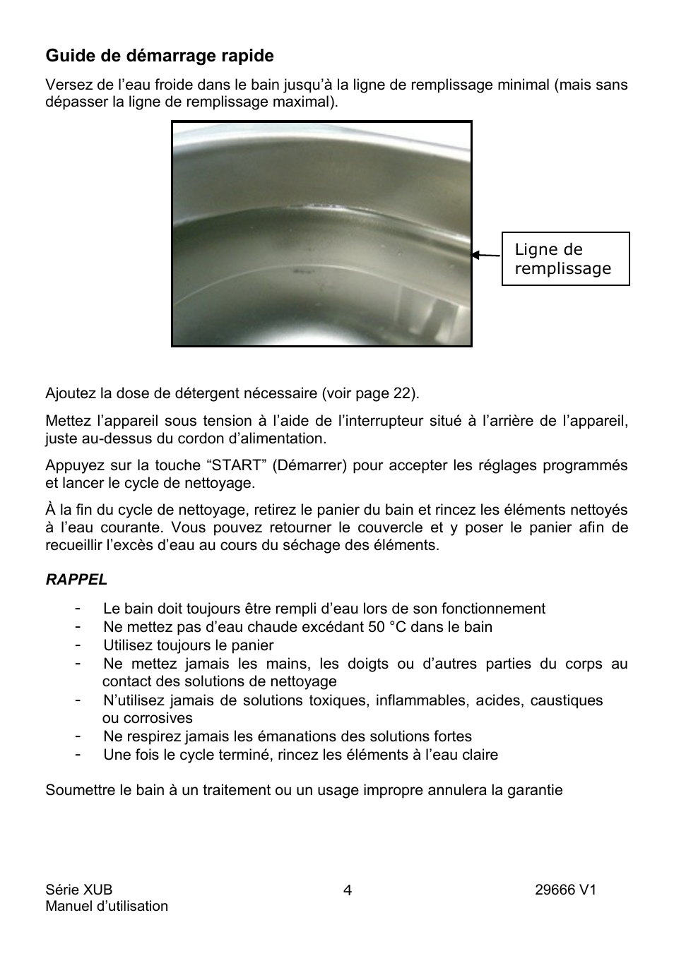 Guide de démarrage rapide | Grant Instruments XUB Series User Manual | Page 38 / 156