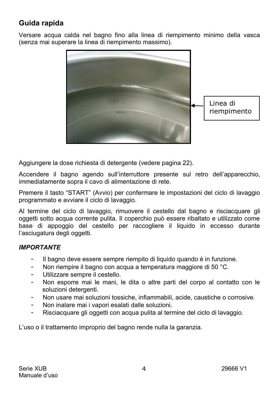 Guida rapida | Grant Instruments XUB Series User Manual | Page 98 / 156