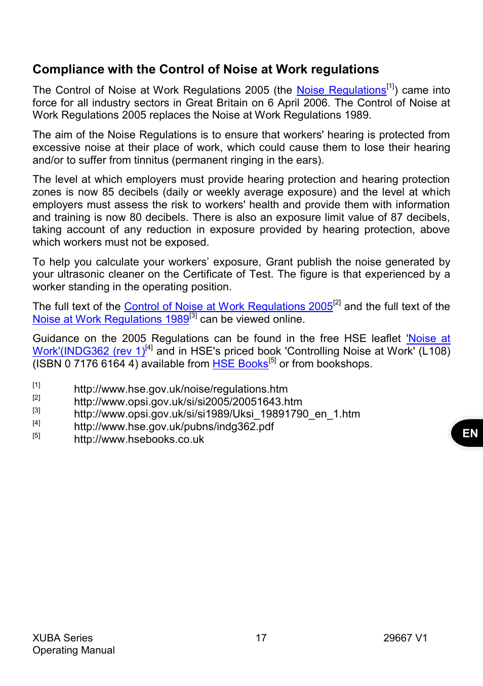 Grant Instruments XUBA Series User Manual | Page 19 / 94