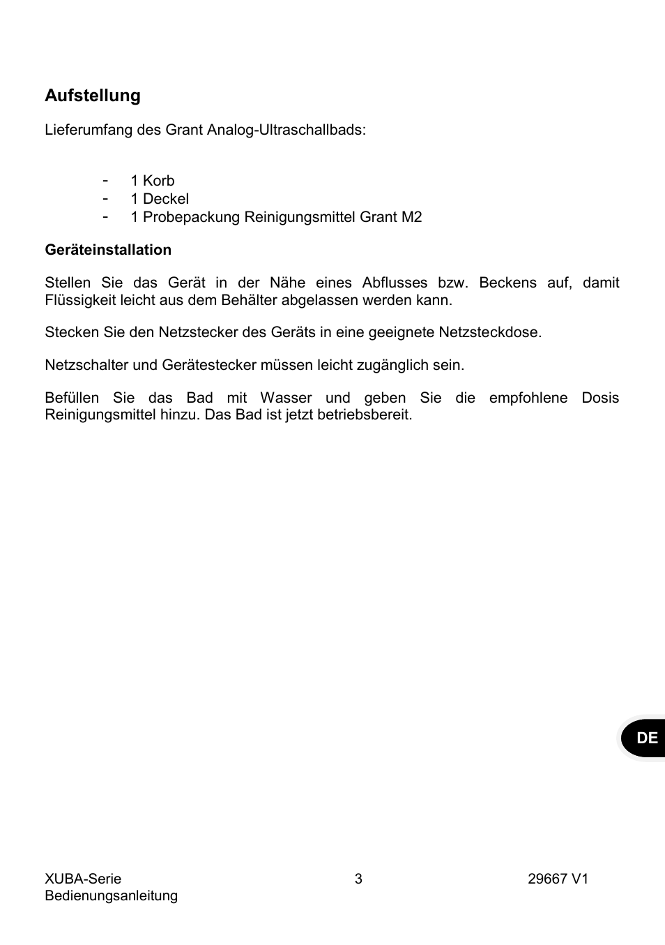 Grant Instruments XUBA Series User Manual | Page 41 / 94