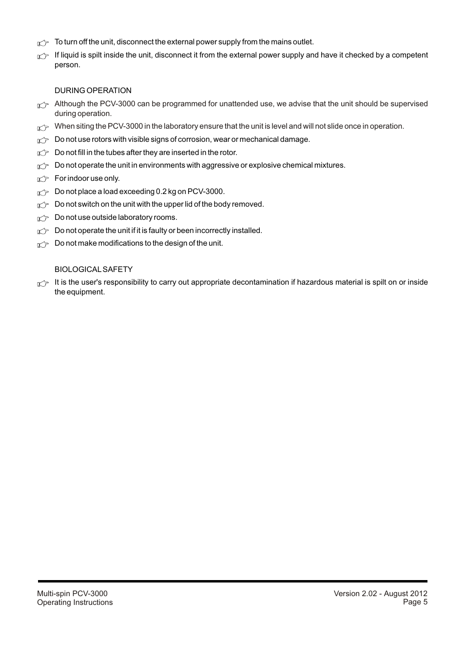 Grant Instruments PCV-3000 User Manual | Page 5 / 16