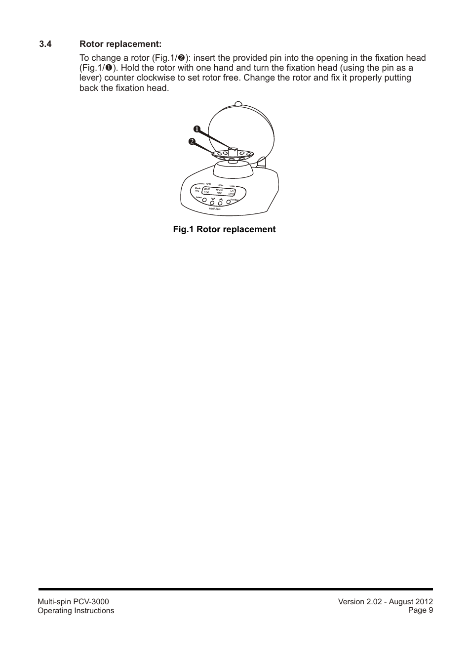 Grant Instruments PCV-3000 User Manual | Page 9 / 16