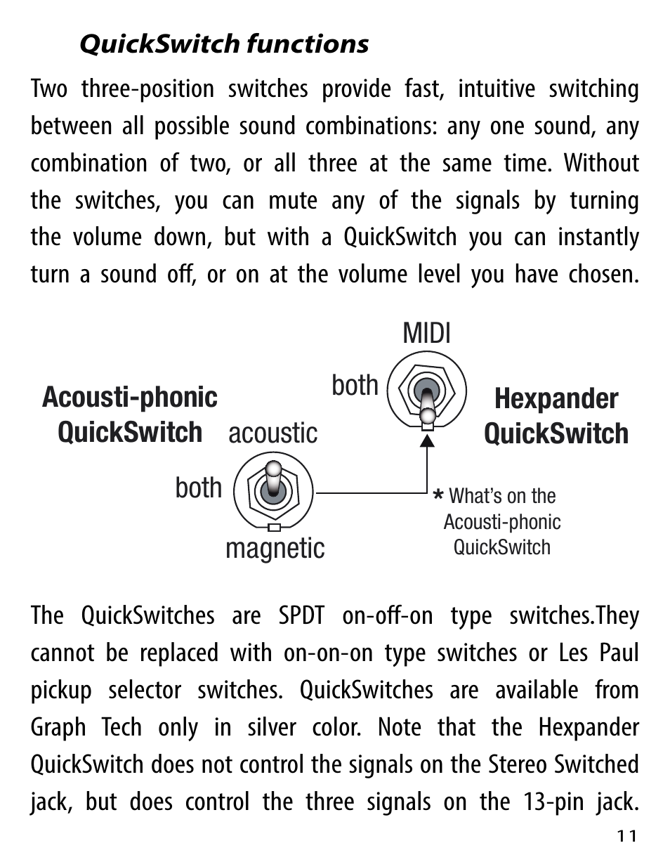 Graph Tech Ghost User Manual | Page 11 / 76