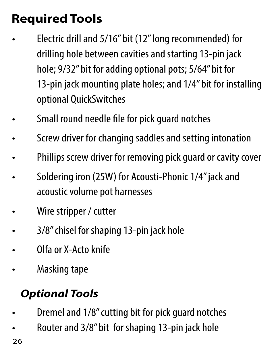 Graph Tech Ghost User Manual | Page 26 / 76