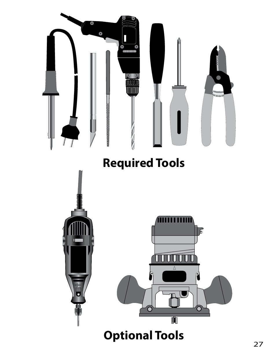 Optional tools required tools | Graph Tech Ghost User Manual | Page 27 / 76