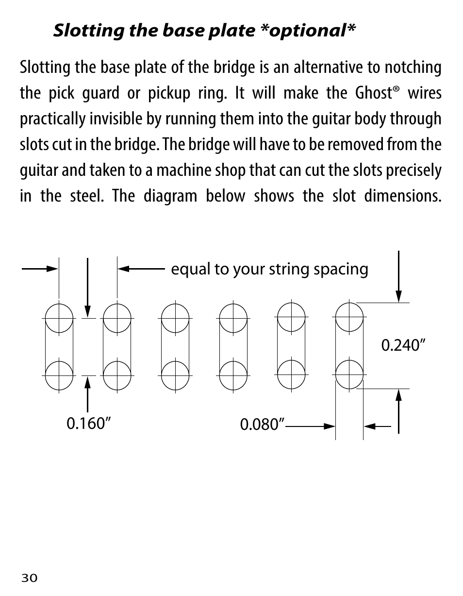 Graph Tech Ghost User Manual | Page 30 / 76