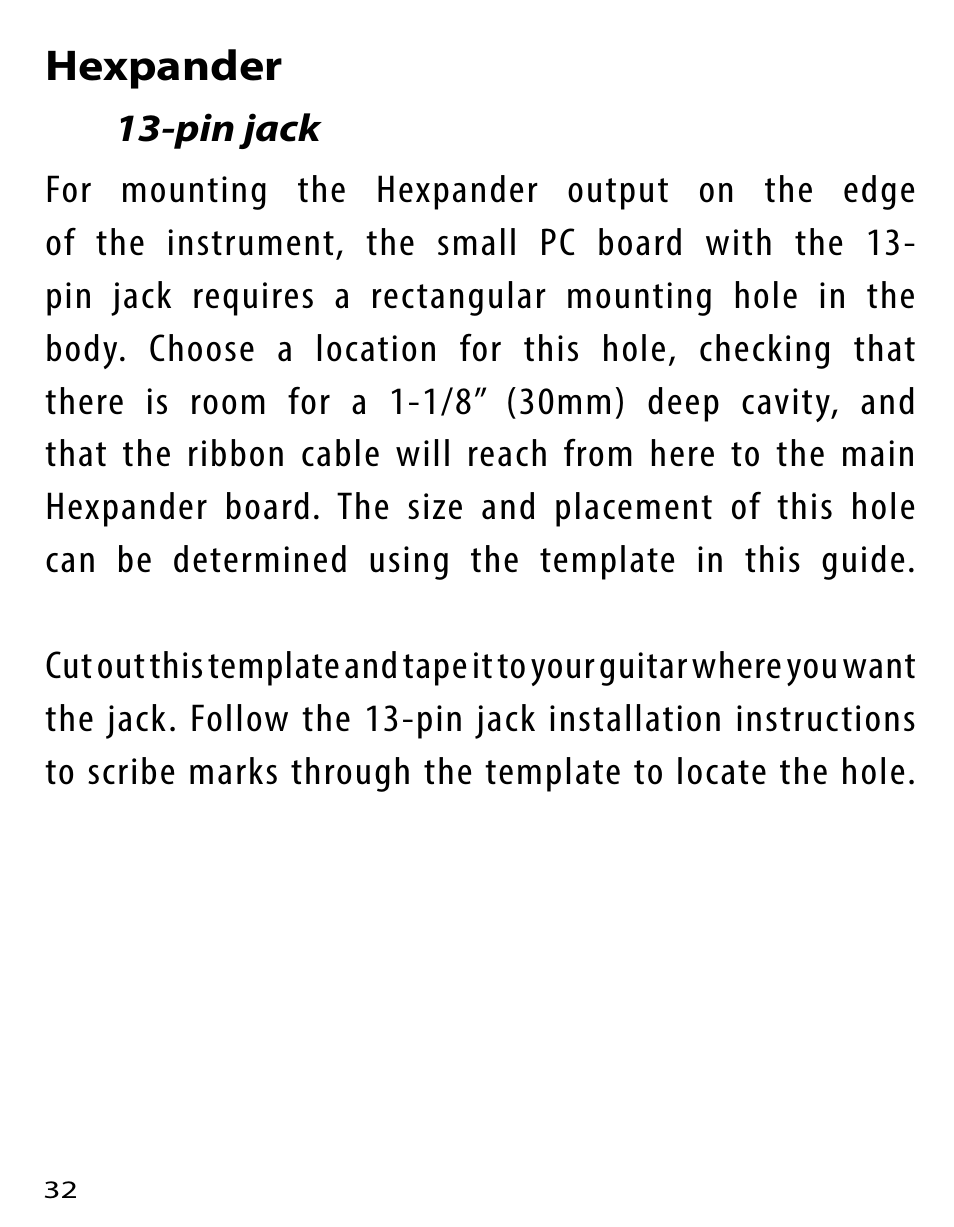 Hexpander | Graph Tech Ghost User Manual | Page 32 / 76