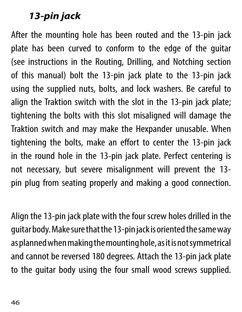 Graph Tech Ghost User Manual | Page 46 / 76