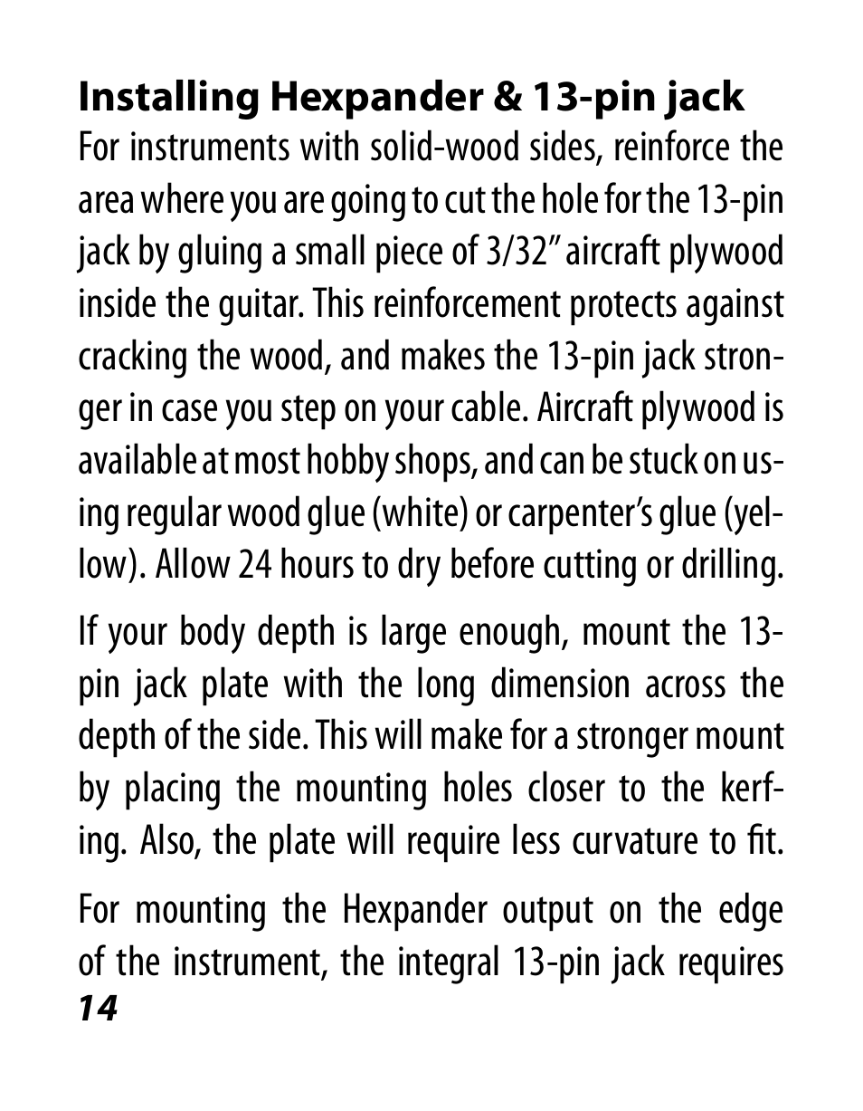 Graph Tech Ghost Acoustic MIDI User Manual | Page 16 / 32