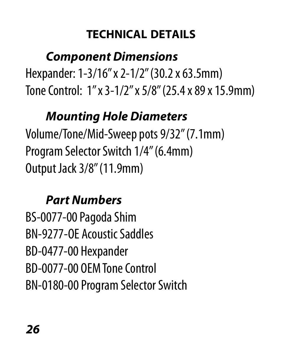 Graph Tech Ghost Acoustic MIDI User Manual | Page 28 / 32