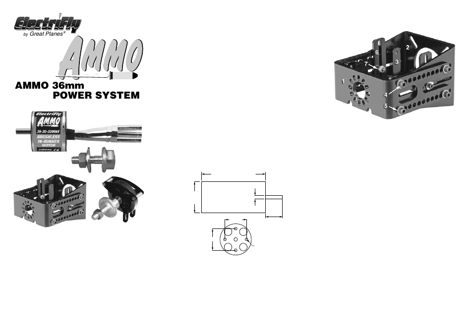 Great Planes Ammo 36mm Power System - GPMG5240-5325 User Manual | 6 pages