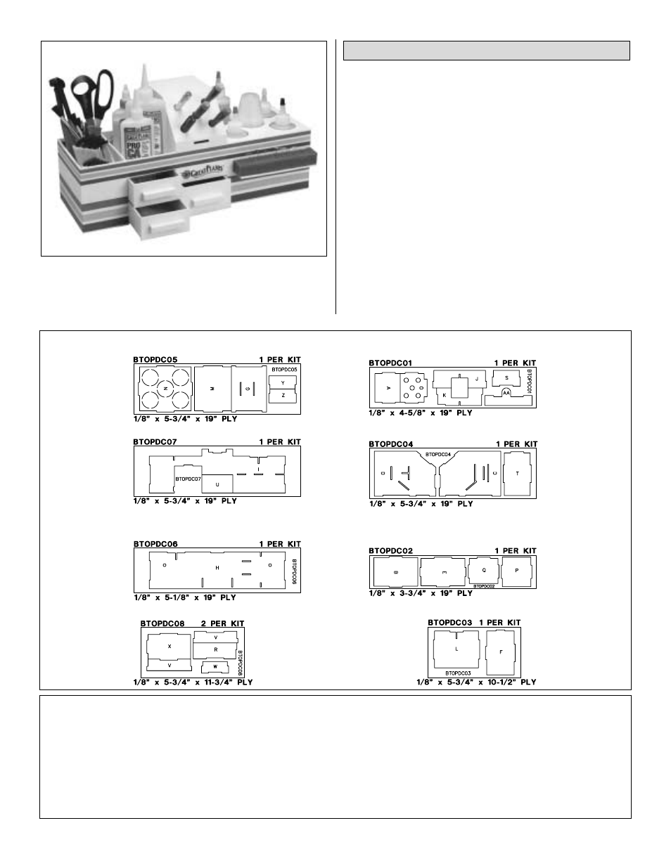 Great Planes Bench Topper - GPMR8500 User Manual | Page 4 / 4