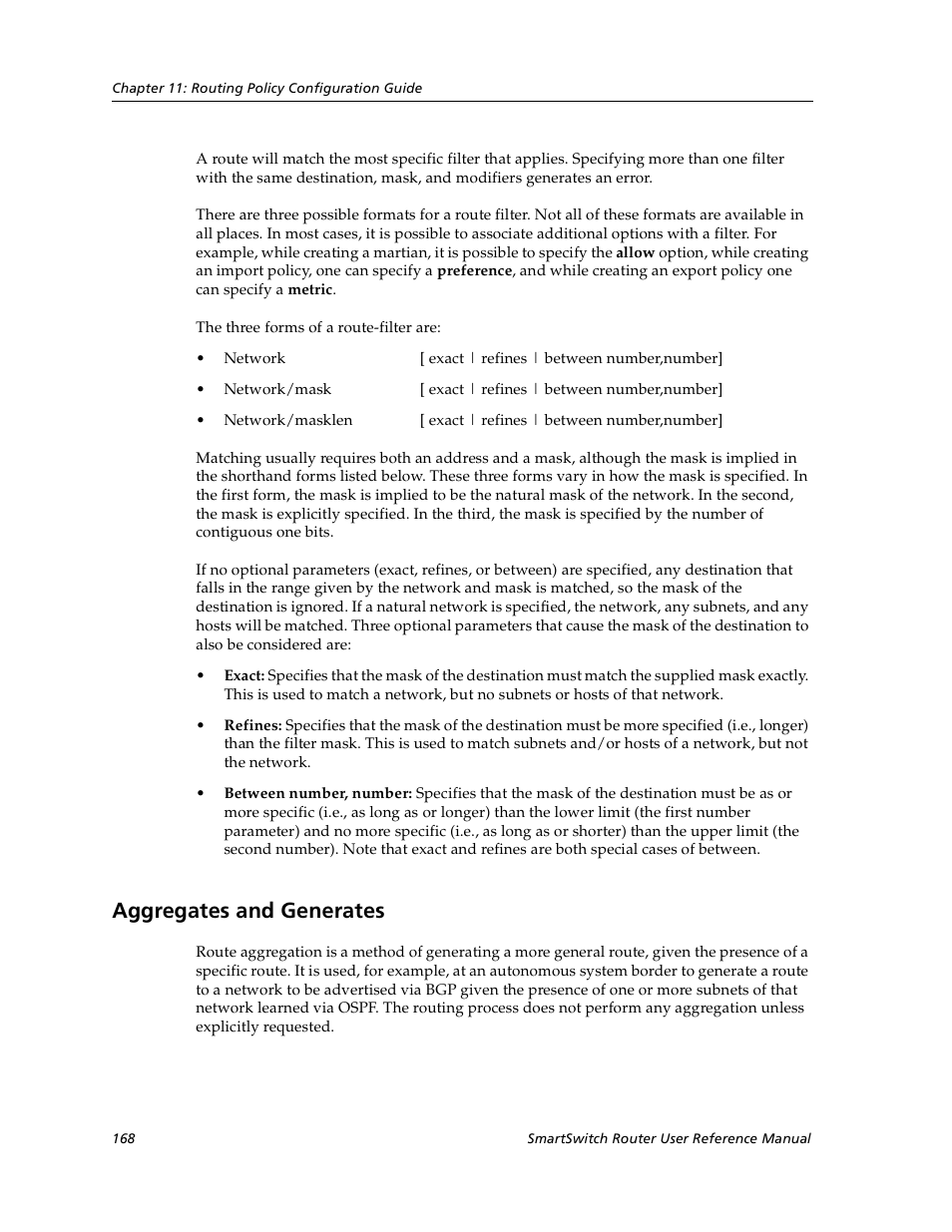 Aggregates and generates | Cabletron Systems SmartSwitch User Manual | Page 168 / 338