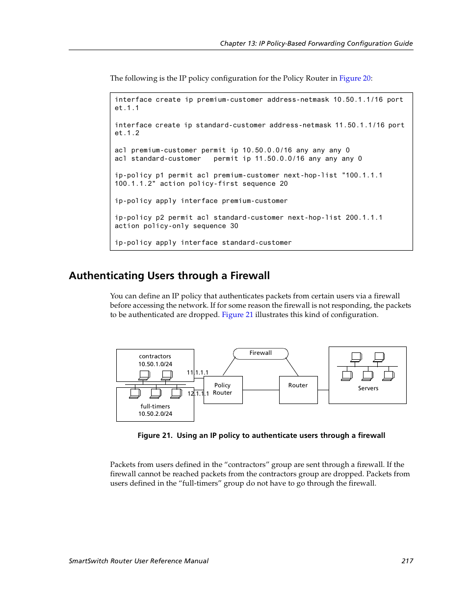 Authenticating users through a firewall | Cabletron Systems SmartSwitch User Manual | Page 217 / 338