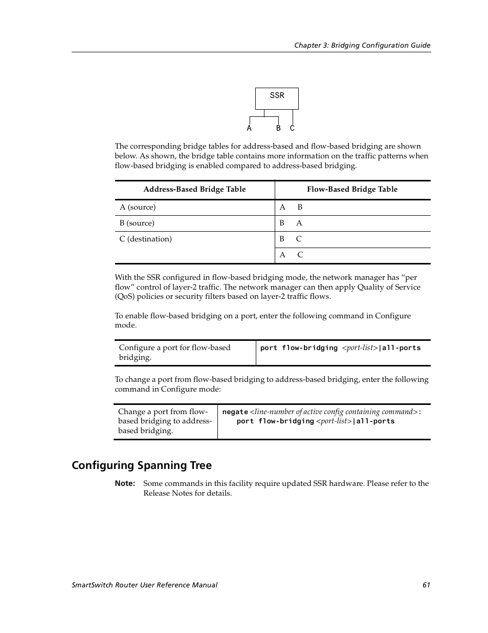 Configuring spanning tree | Cabletron Systems SmartSwitch User Manual | Page 61 / 338